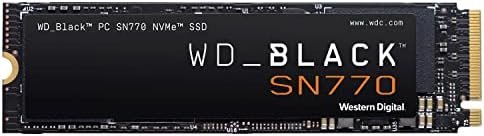 Western Digital WD_BLACK 2TB SN770 NVMe Internal Gaming SSD Solid State Drive