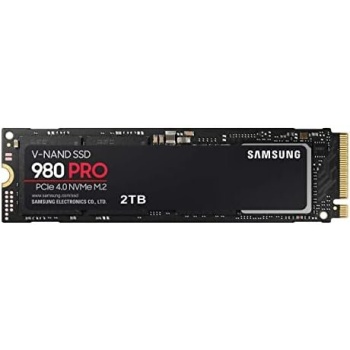 SAMSUNG 980 PRO SSD 2TB PCIe NVMe Gen 4 Gaming M.2 Internal Solid State Drive