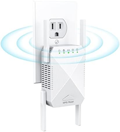 WiFi Extender, 2023 Fastest WiFi Booster 1200Mbps Dual Band (5GHz/2.4GHz) WiFi
