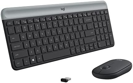 Logitech MK470 Slim Wireless Keyboard and Mouse Combo - Modern Compact Layout