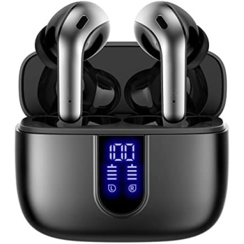 TAGRY Bluetooth Headphones True Wireless Earbuds 60H Playback LED Power Display