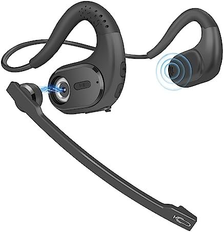 BANIGIPA Bluetooth Headset with Removable Microphone, Noise Cancelling Wireless